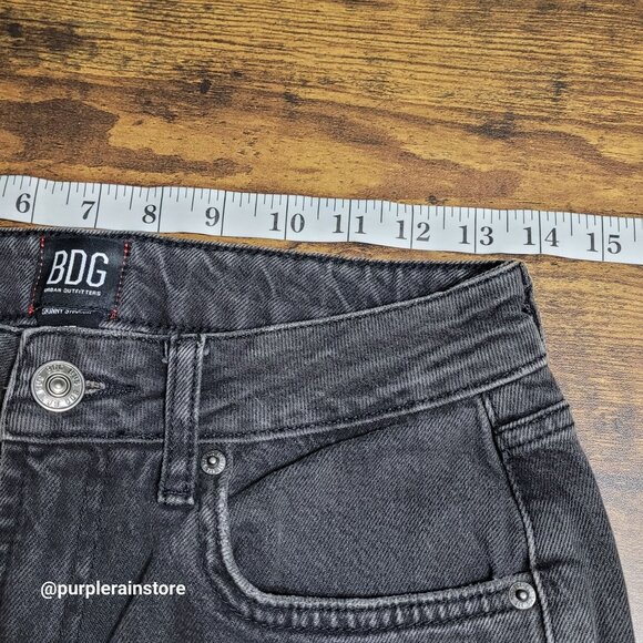 BDG Jeans Urban Outfitters 27 Skinny Straight High Rise Black Wash Denim - Picture 5 of 10